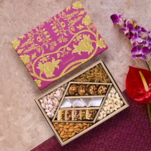 Sweets & Dry Fruits Gift Box 500g - Royal Bandhan
