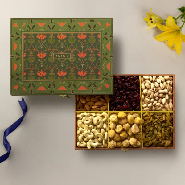 TRAVANCORE Dry Fruits Wooden Box 450g